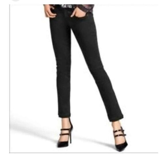 CAbi #928 Black Cotton Capri Pants with Split Hem 10 - Picture 1 of 4